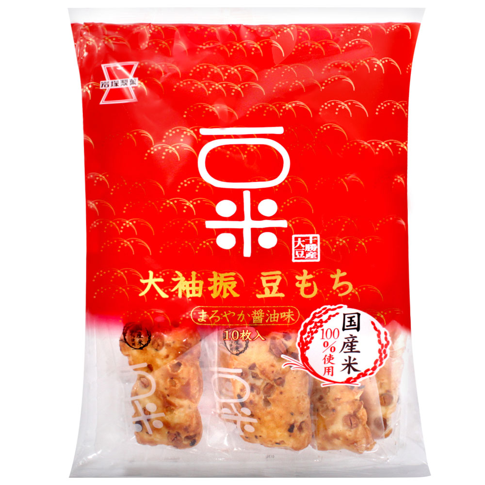 岩塚製果 大袖振豆醬油米果(112g)