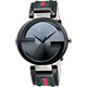 GUCCI Interlocking 時尚元素腕錶-鐵灰x黑/42mm product thumbnail 1