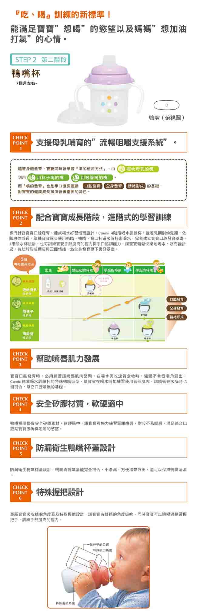 Combi 鴨嘴喝水訓練杯 (第2階段)