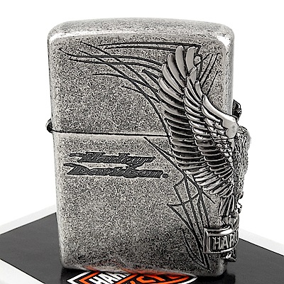 ZIPPO 日系~Harley-Davidson-哈雷-3面連續金屬貼飾打火機