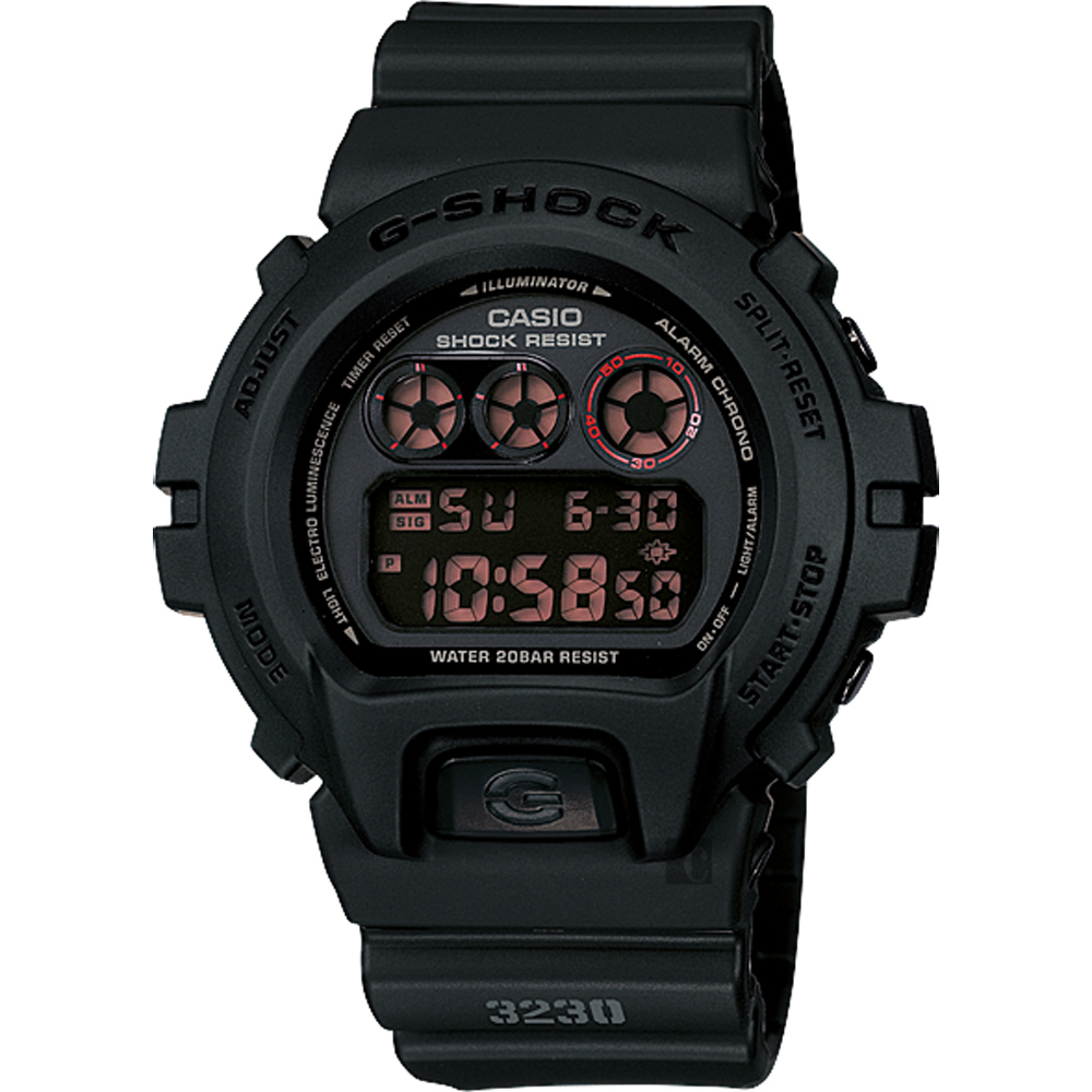 CASIO 卡西歐 G-SHOCK 經典坦克腕錶-霧黑/53mm