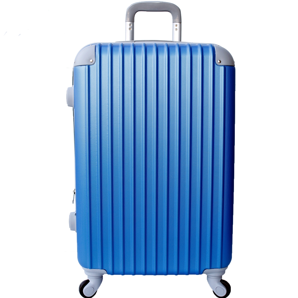 YC Eason 超值流線型28吋ABS可加大海關鎖硬殼行李箱 海洋藍