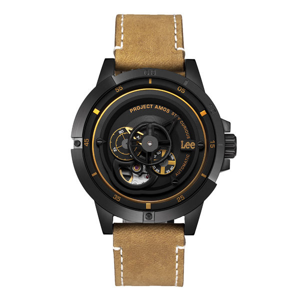 Lee十字狙殺時尚機械腕錶-LES-M55DBL5-1G/44mm