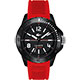 Lacoste 鱷魚 Balance 大三針石英腕錶-黑x紅/46mm product thumbnail 1