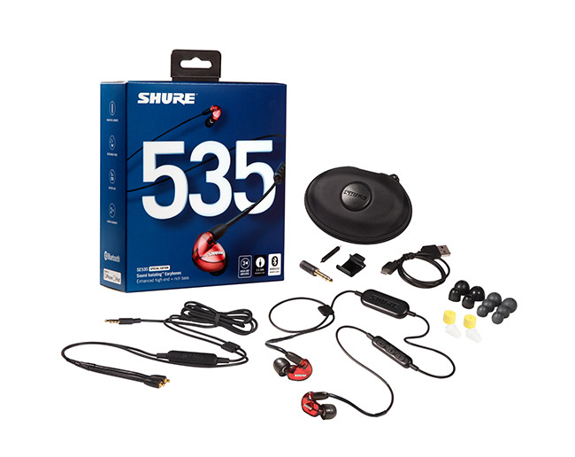 SHURE SE535-LTD+BT1藍牙+線控 限定款 紅色 三單體 可換線 入耳式耳機