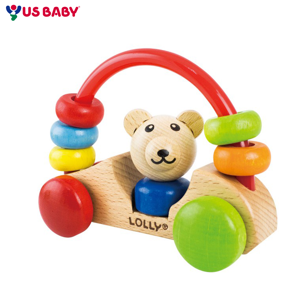 任選-【LOLLY】木製玩具-  小熊號快樂車