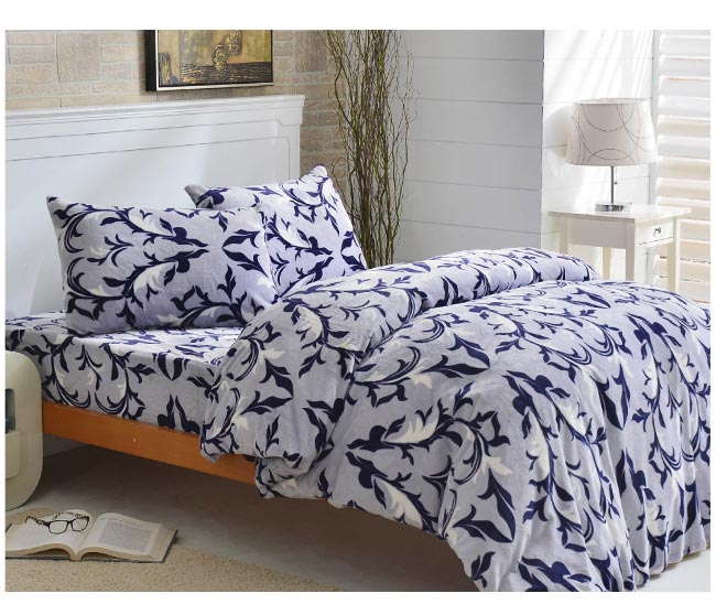LAMINA 紫色多瑙河 法蘭絨鋪棉床包被套四件組(雙人)