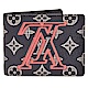 LV M62891經典MULTIPLE系列Monogram Ink帆布字首倒轉圖紋摺疊短夾 product thumbnail 1