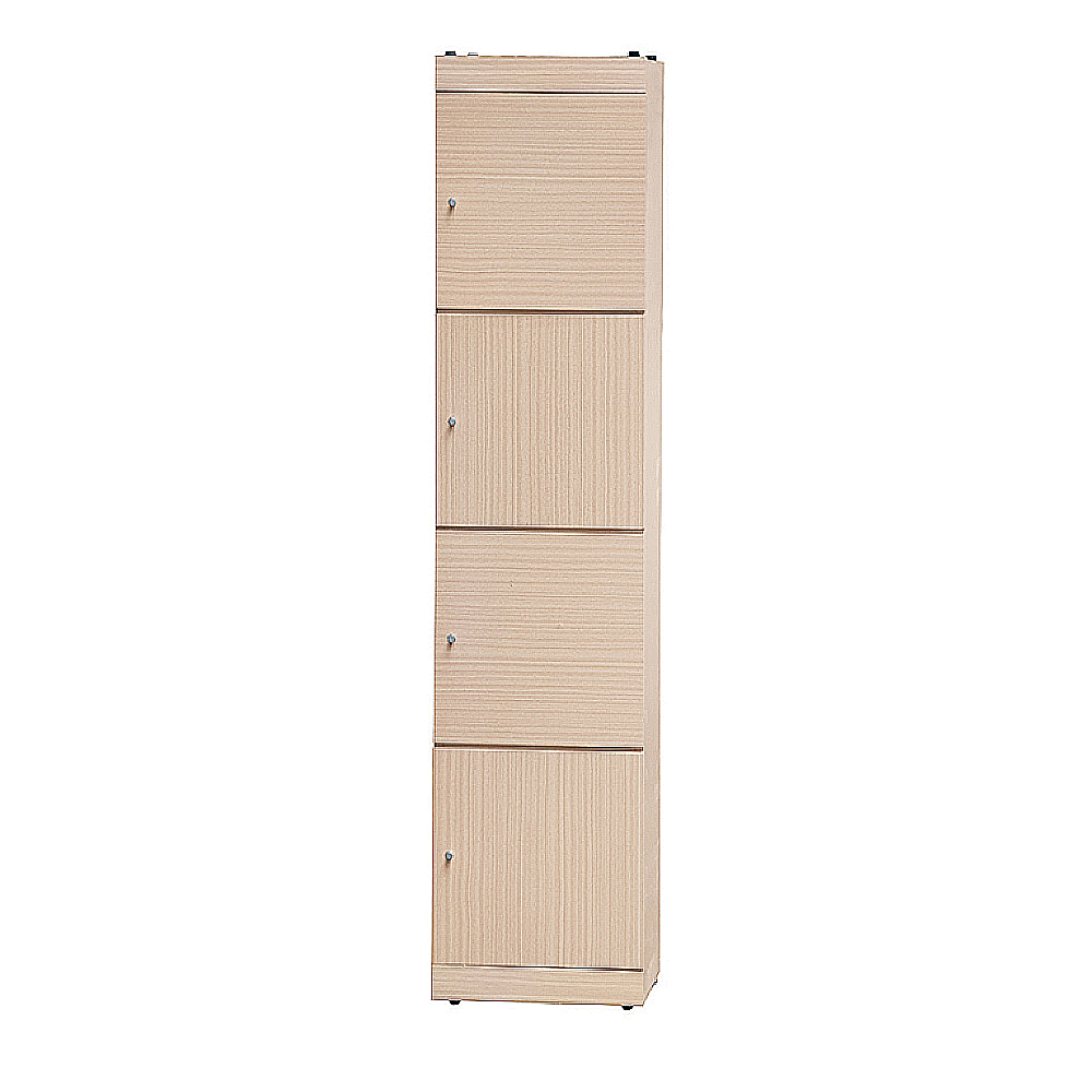 AS-巴特萊1.3尺洗白色多功能置物櫃-40x42x175.5cm