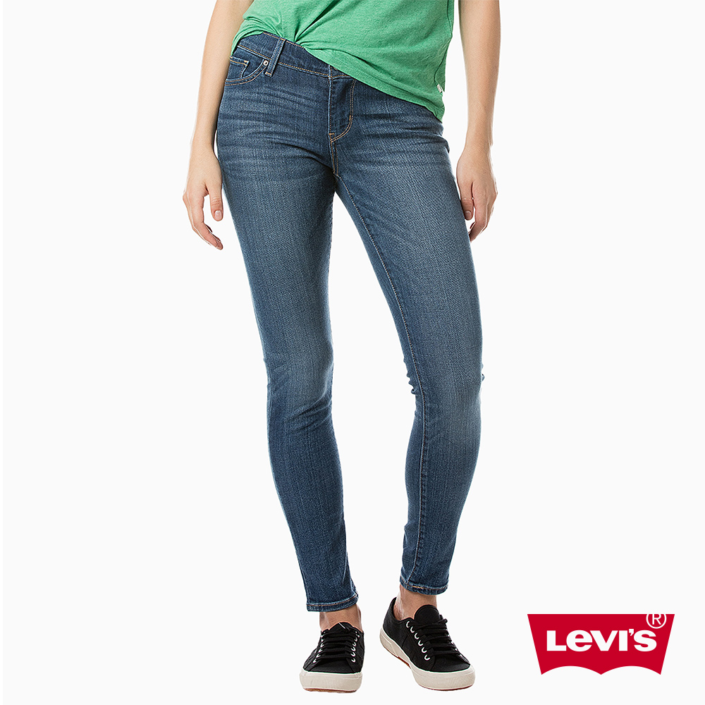 Levis 女款 711 中腰緊身窄管牛仔長褲 亞洲版型 中彈力布料