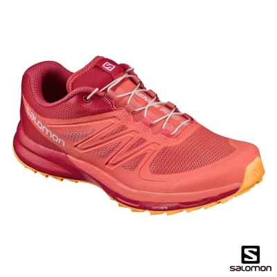 Salomon 野跑鞋 女 SENSE PRO 2 紅橘