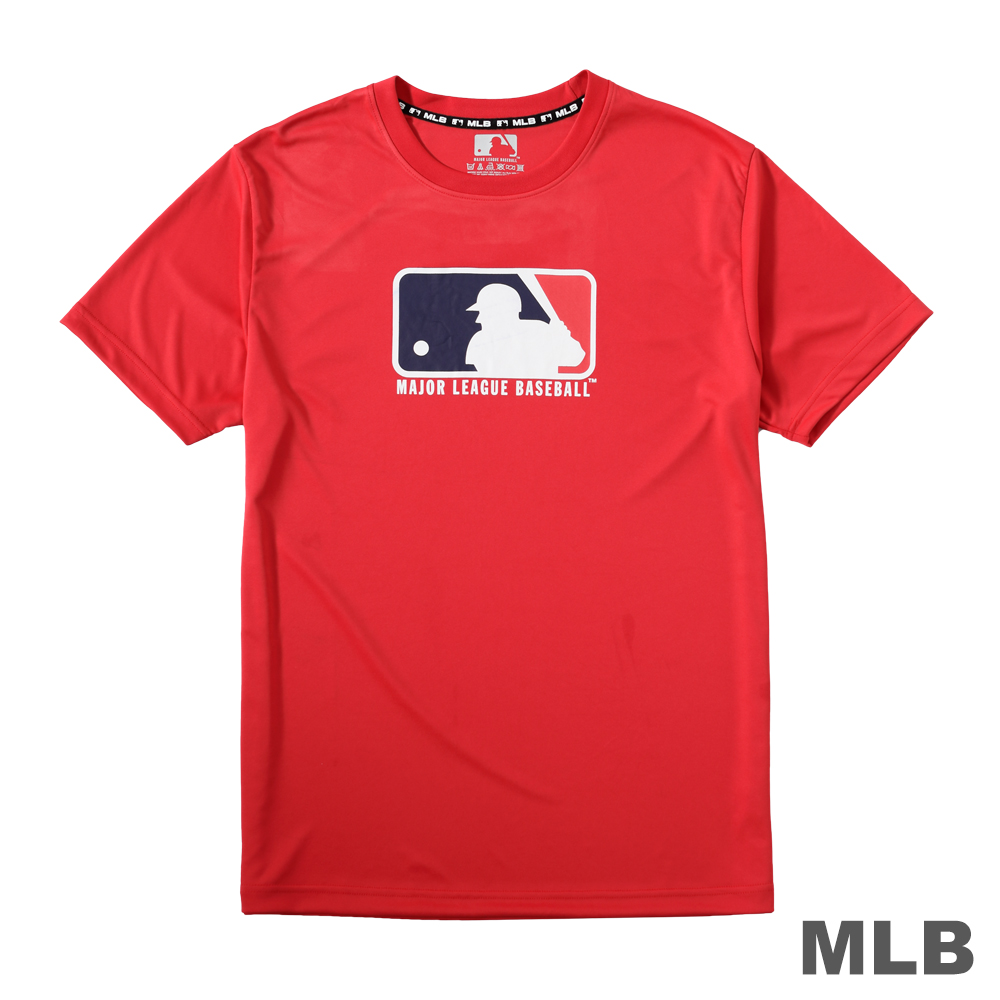 MLB-美國職棒大聯盟LOGO印花T恤-紅 (男)