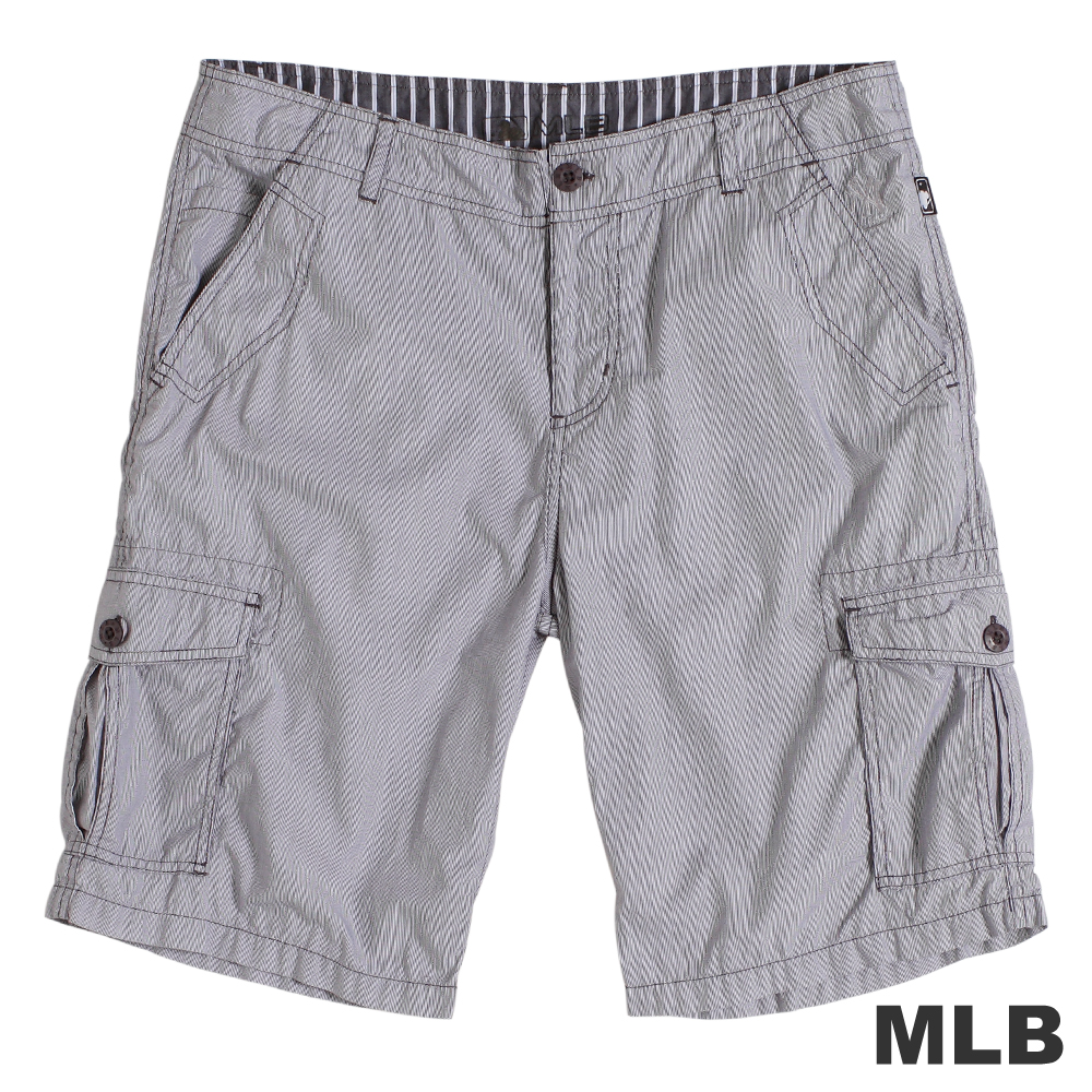 MLB-紐約洋基隊直紋休閒短褲-深灰(男)
