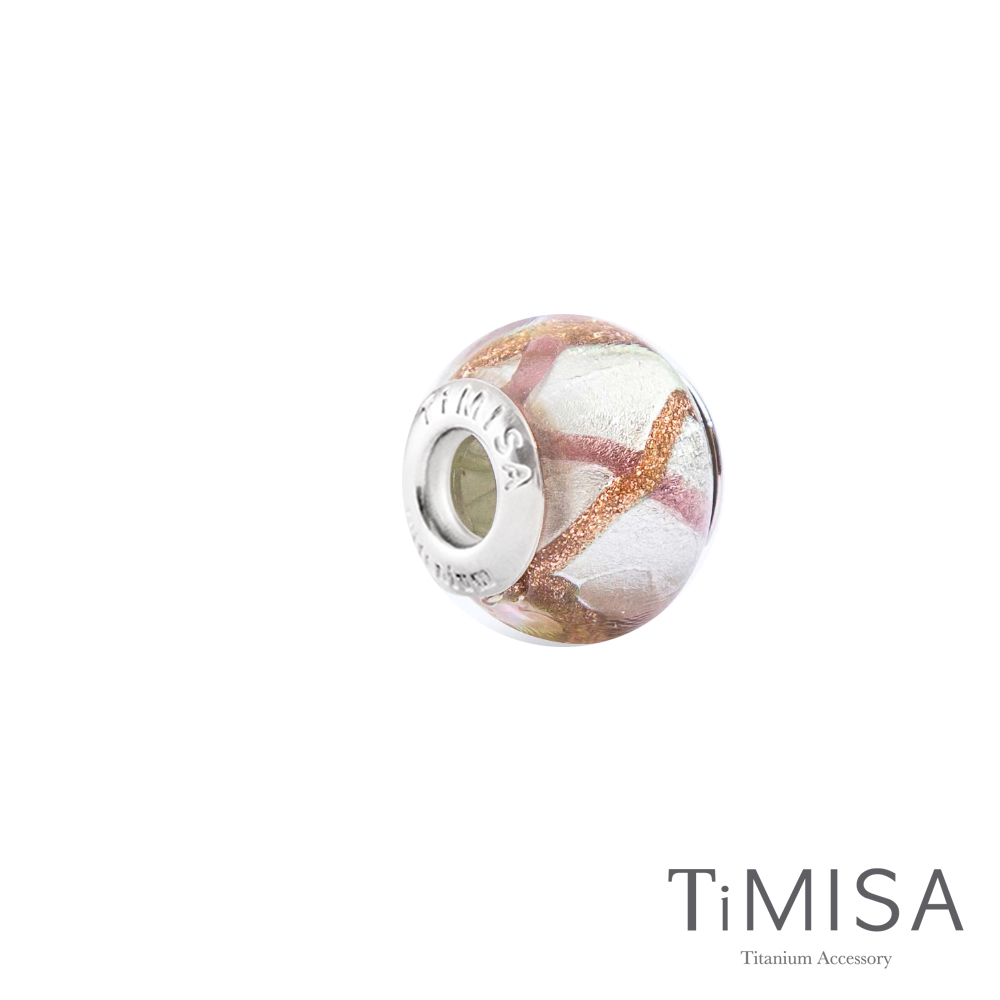 TiMISA《羅馬時光(11mm)》純鈦琉璃 墜飾串珠