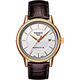 TISSOT 天梭 官方授權 Carson Powermatic 80 經典機械腕錶-銀x玫塊金/39mm product thumbnail 1