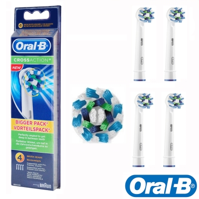 德國百靈Oral-B-完美16度交叉刷頭(4入)EB50-4