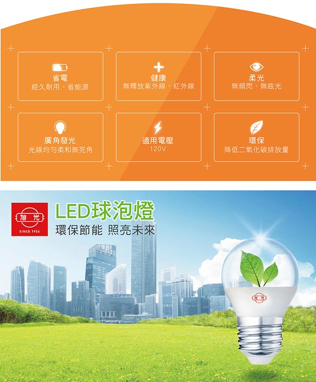 旭光 LED燈泡 16W (白光/黃光可選)-超值3入裝