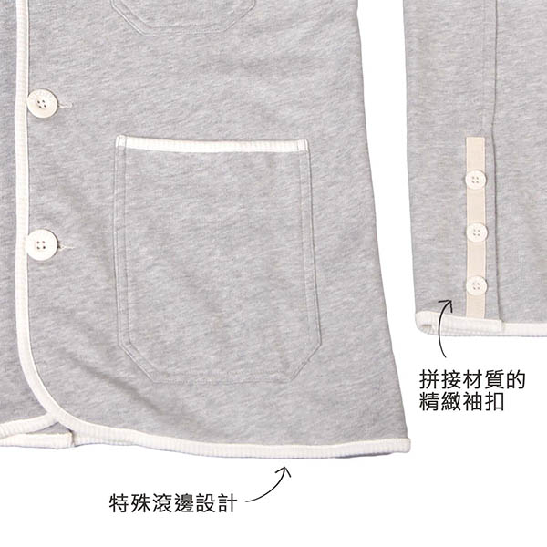 摩達客 美國LA設計品牌【Suvnir】灰色休閒西裝外套