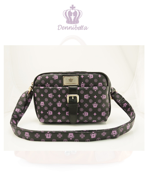 Dennibella 丹妮貝拉 -紫色皇冠時尚質感小方包