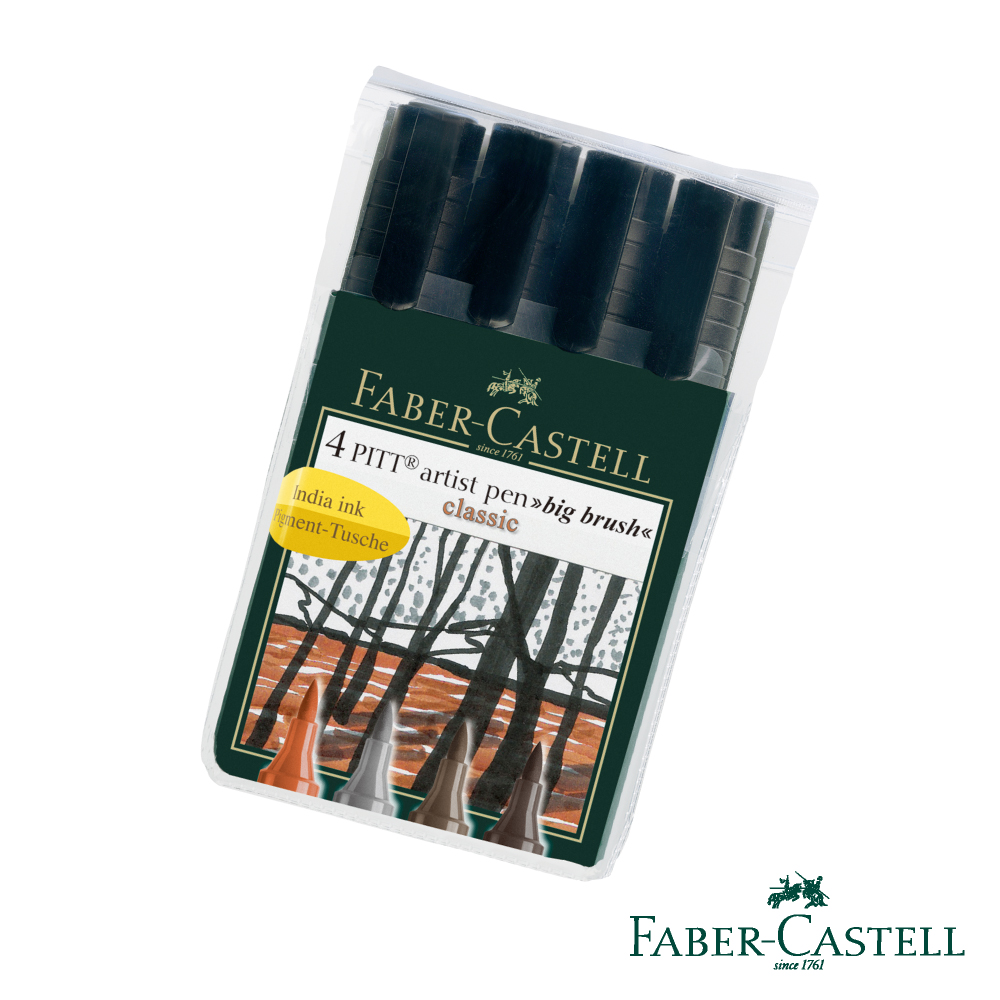 Faber-Castell PITT 古典色4支入藝術筆JUMBO