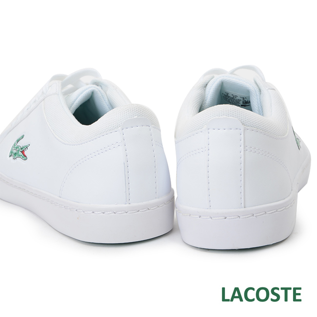 LACOSTE 女用休閒鞋-白/綠