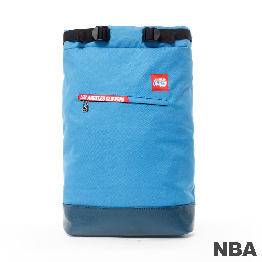 NBA-洛杉磯快艇隊時尚筒型後背包-藍色