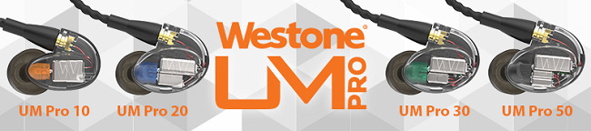 Westone UM Pro 50 New 五單體可換線監聽級入耳式耳機-透明