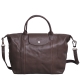 LONGCHAMP LE PLIAGE CUIR 小羊皮短提把斜揹水餃包(巧克力/中) product thumbnail 1