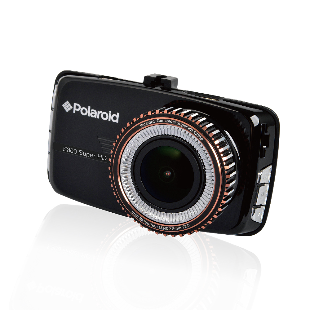 Polaroid 寶麗萊 E300 行車記錄器 贈16G+按摩腰靠墊+手機杯架隨機-急速配