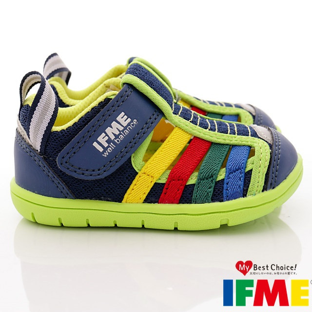IFME健康機能鞋 排水鞋款 SE01765藍(寶寶段)
