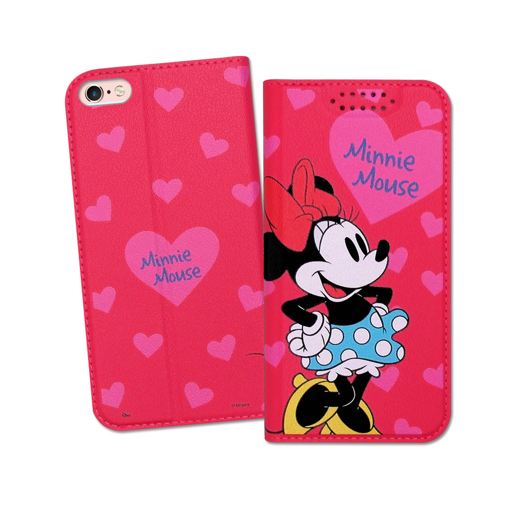 迪士尼授權正版 iPhone 6S Plus 5.5吋 印花系列彩繪皮套(米妮)