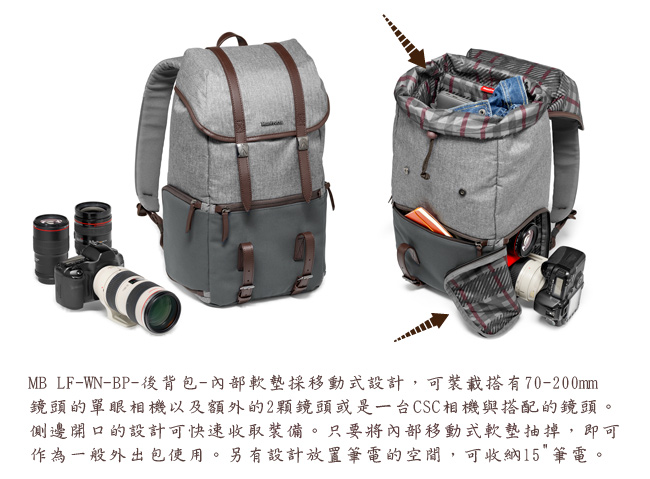 Manfrotto 溫莎系列後背包 Lifestyle Windsor Backpack