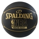 SPALDING 斯伯丁 NBA Highlight 五芒星 PU 黑/金 籃球 7號 product thumbnail 1