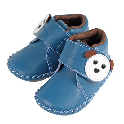 Swan天鵝童鞋-狗狗小短靴學步鞋1502-藍
