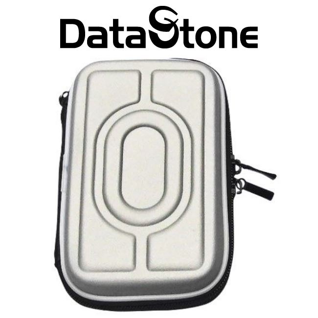 DataStone 3C多功能防震硬殼收納包(適2.5吋硬碟/行動電源//3C產品)-銀色
