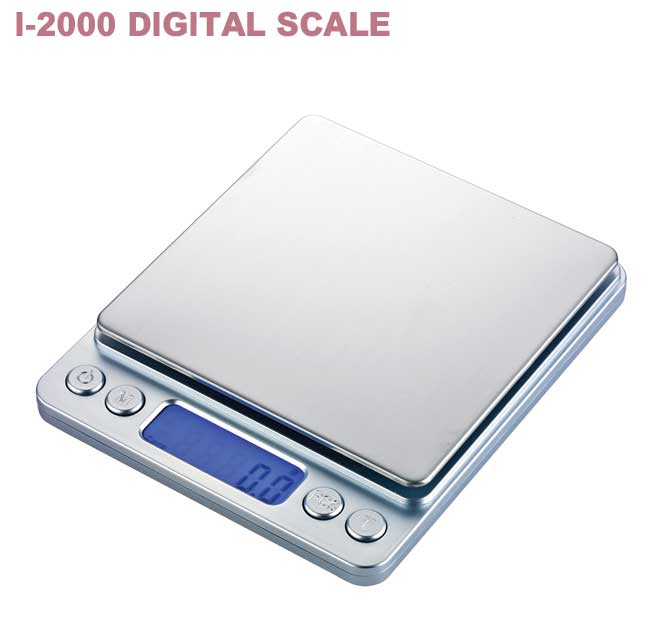 I-2000 電子磅秤 3000g/0.1g-銀色款(HK0516S)