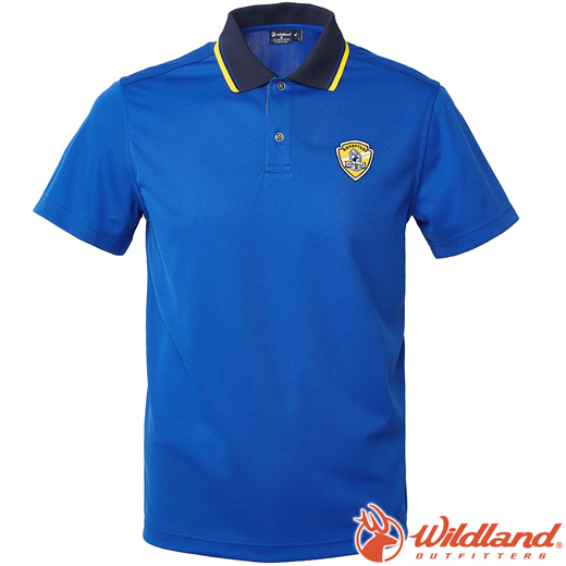 Wildland 荒野 0A61616-70寶藍色 男Coolmax排汗POLO衫