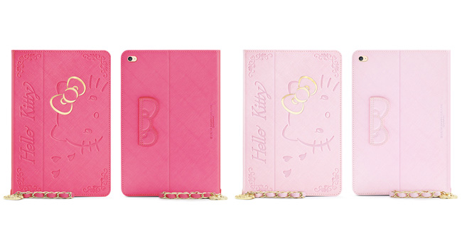 GARMMA Hello Kitty iPad mini 4摺疊式皮套–金豔款