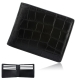Calvin Klein 滿版鱷魚紋短夾鑰匙圈禮盒-黑色 product thumbnail 1