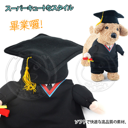 DYY》畢業囉！學士服寵物變身裝5號