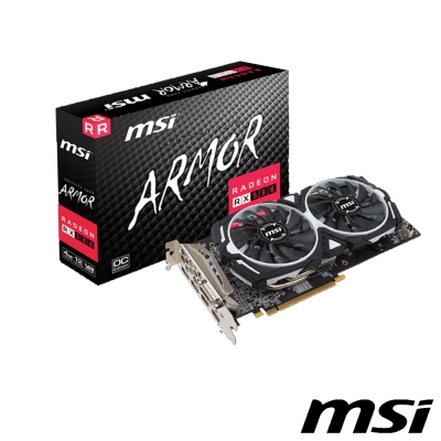 MSI微星 Radeon RX 580 ARMOR 4G OC 顯示卡