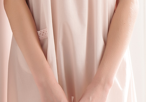 羅絲美睡衣 - 恬靜時光短袖洋裝睡衣(甜美粉)