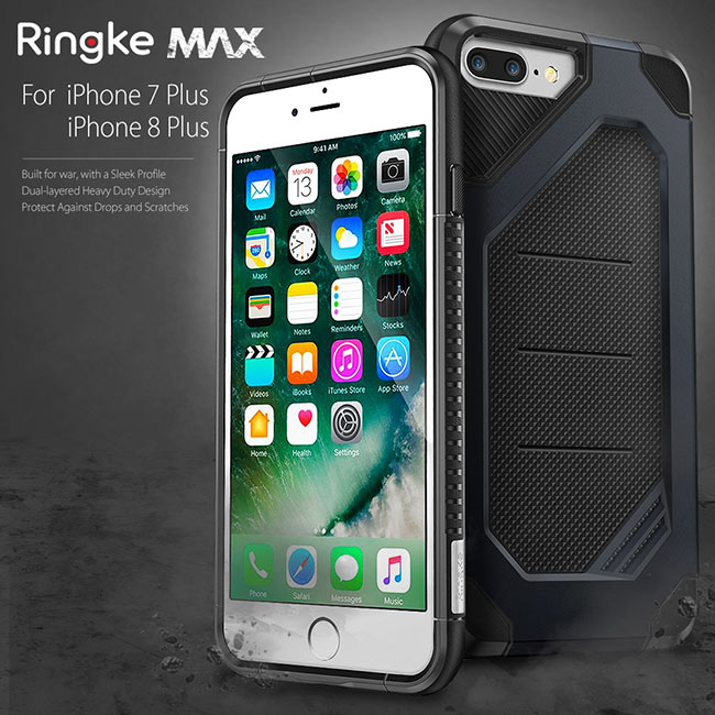 RINGKE iPhone 7 Plus(5.5) Max 雙層吸震防摔空壓手機殼