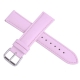 進口高級牛皮素面壓紋通用型錶帶-淺粉紅色 product thumbnail 1