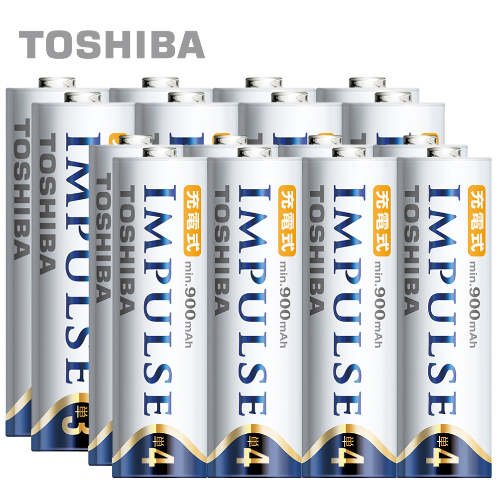 TOSHIBA IMPULSE 高容量低自放電電池(內附3號8入+4號8入)