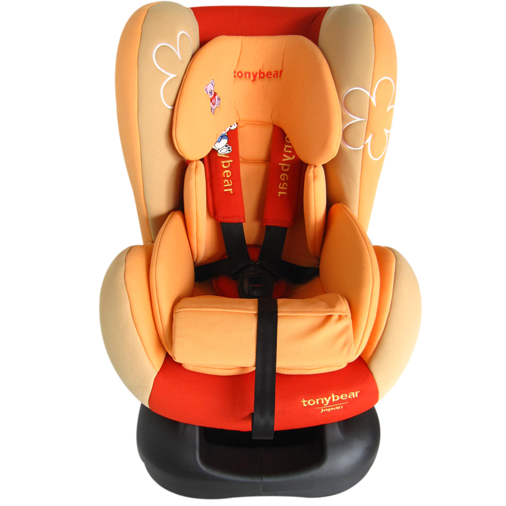TONYBEAR 華麗嬰兒汽車安全座椅-紅橘
