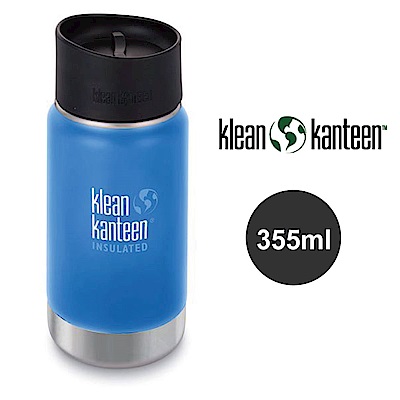 【美國Klean Kanteen】寬口不鏽鋼保溫瓶-355ml-海空藍