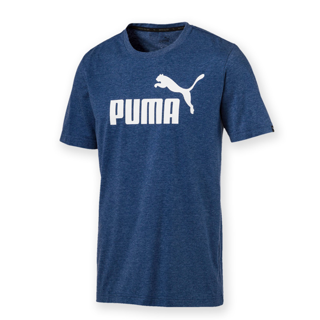 PUMA-男性基本系列No.1 Logo刷色短袖T恤-麻花沉深藍-亞規