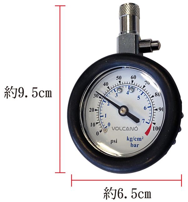 [快]VOLCANO大力士專業胎壓計2吋TG08