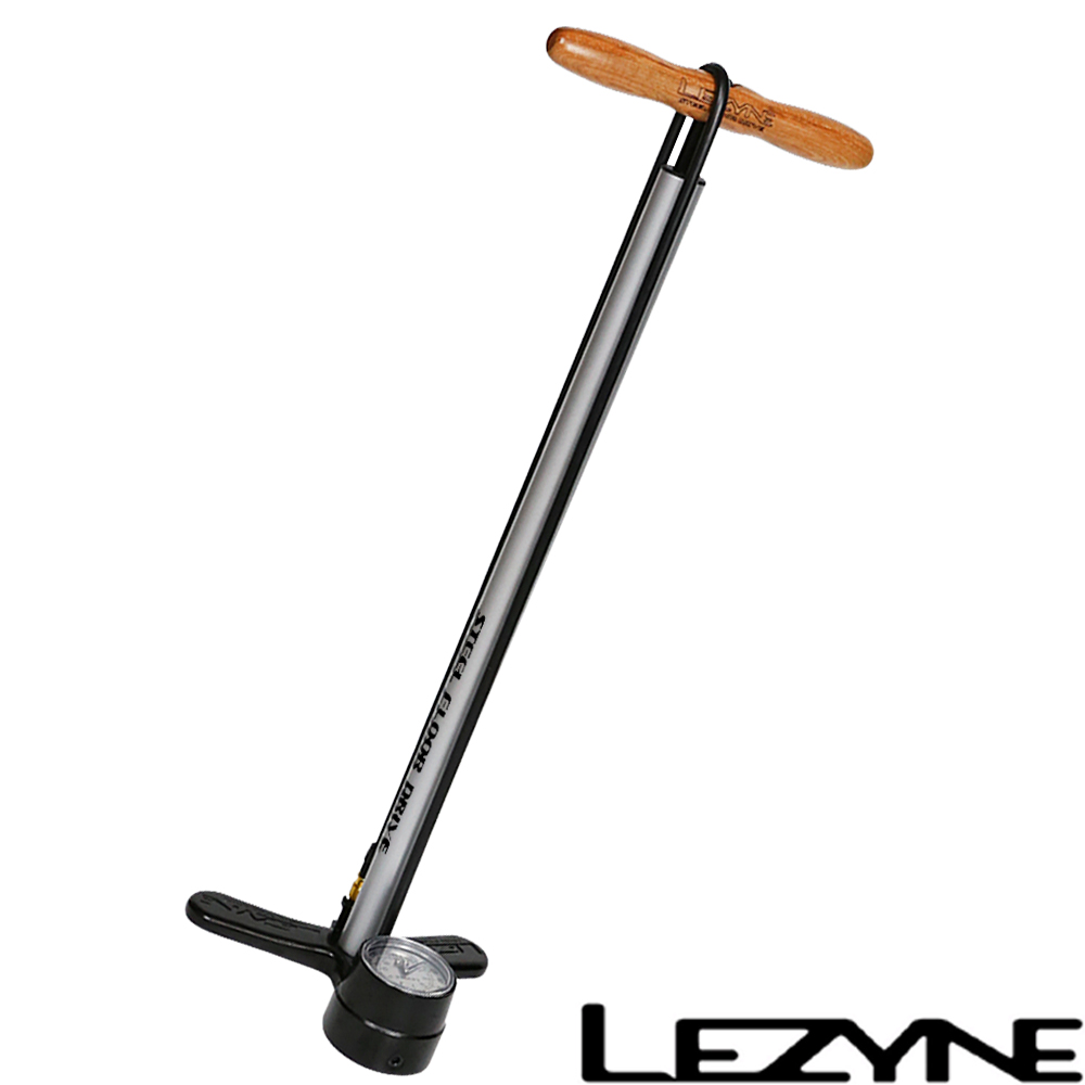 LEZYNE STEEL FLOOR DRIVE復古直立式打氣筒(銀)